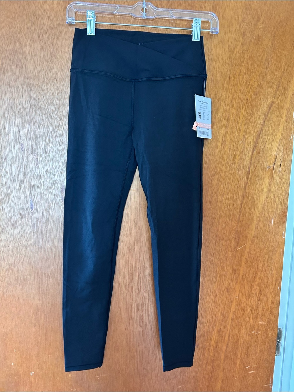 Athleta Transend Crossover 7/8 - Black High-Waist Kids Leggings